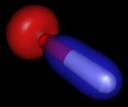 Hydroxyl radical molecule model